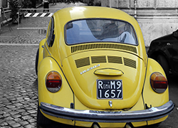 Yellow Volts Wagon in Rome