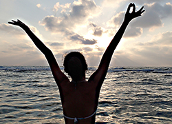 Sunset in Giv'at Olga Israel