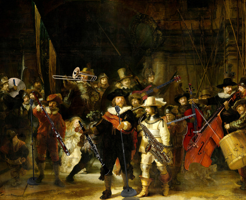 Rembrandt, The Night Watch Orchestra.