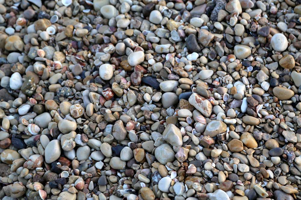 Stoneson the beach of Haifa Israel