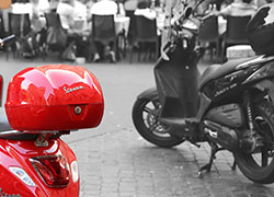 Red Vespa